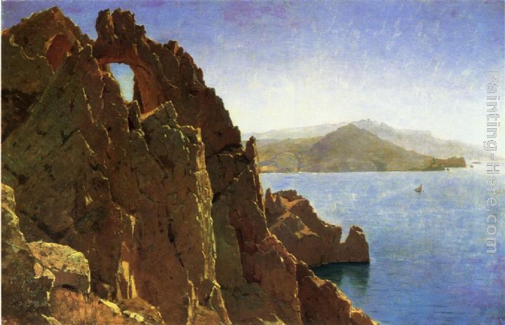 Natural Arch at Capri painting - William Stanley Haseltine Natural Arch at Capri art painting